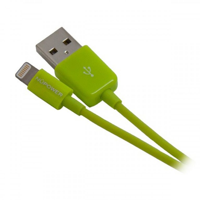 NUPower USB Lightning Cable 1.2M Green