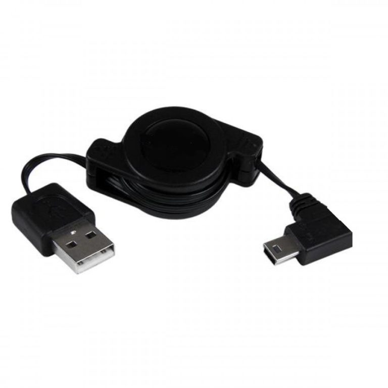 onn Retractable Mini USB Cable