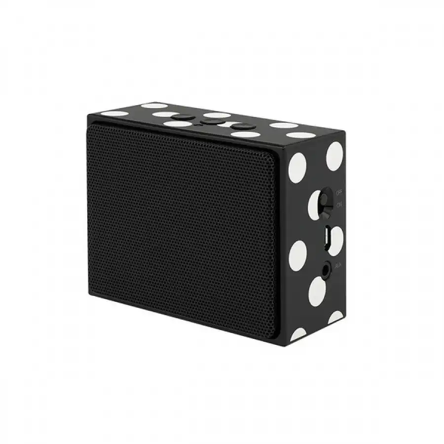 kate spade new york Portable Wireless Bluetooth Speaker - Black / Cream Dots - Image 3