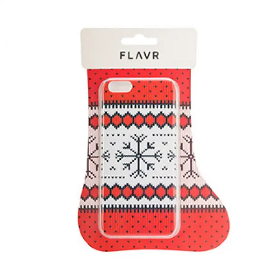 iPhone 8/7/6S/6 FLAVR Red Ugly Xmas Sweater Case - Image 2