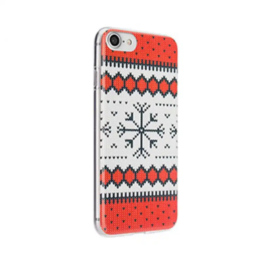 iPhone 8/7/6S/6 FLAVR Red Ugly Xmas Sweater Case - Image 3