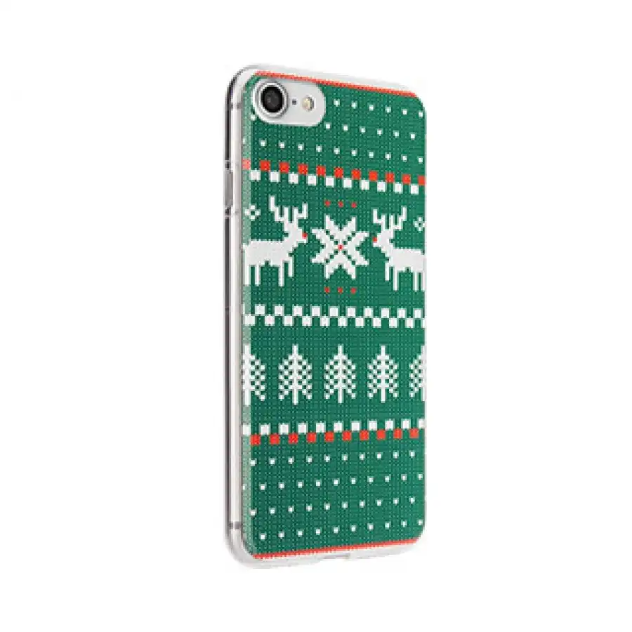 iPhone 8/7/6S/6 FLAVR Green Ugly Xmas Sweater Case - Image 2