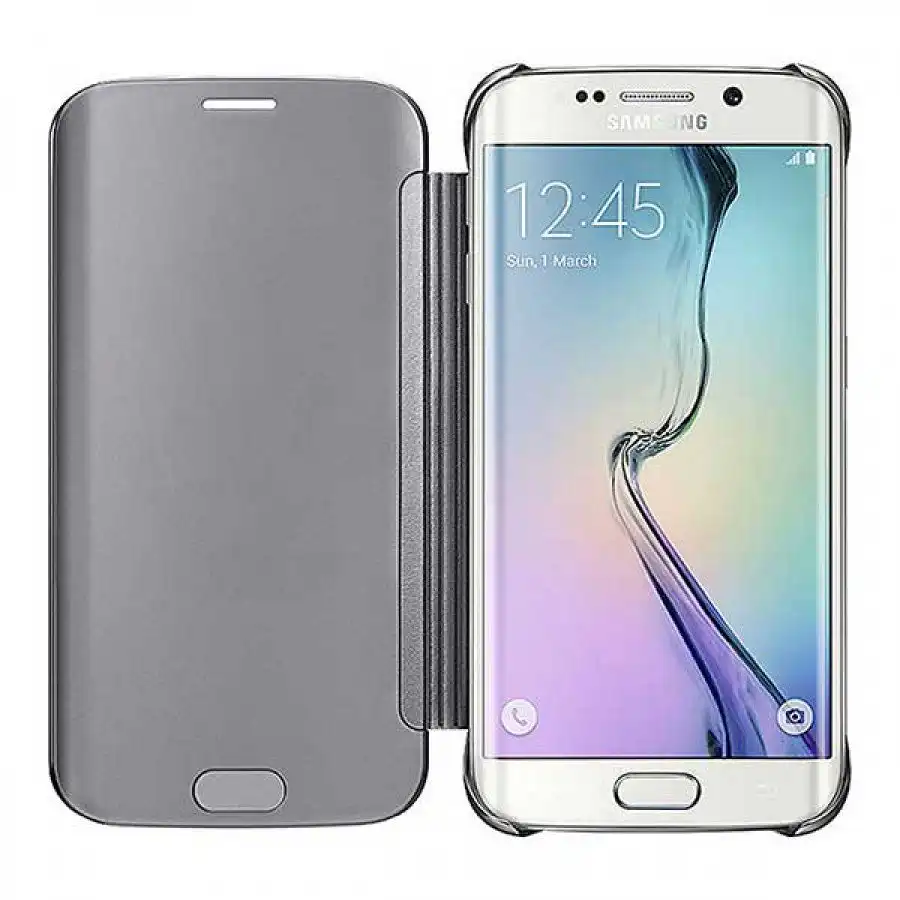 Samsung S-View Flip Cover for Samsung Galaxy S6 - Silver