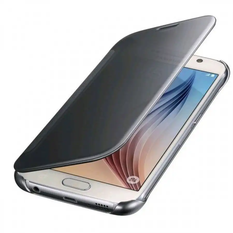 Samsung S-View Flip Cover for Samsung Galaxy S6 - Silver - Image 2