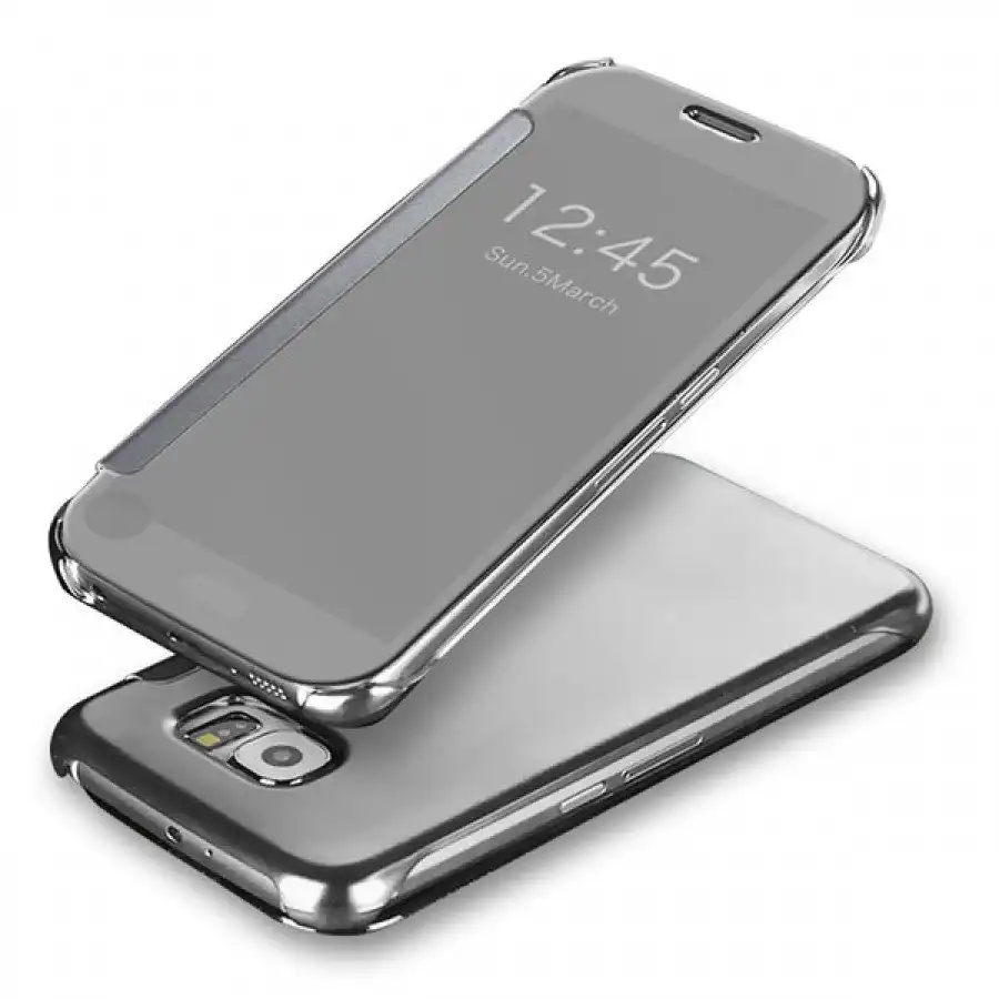 Samsung S-View Flip Cover for Samsung Galaxy S6 - Silver - Image 3