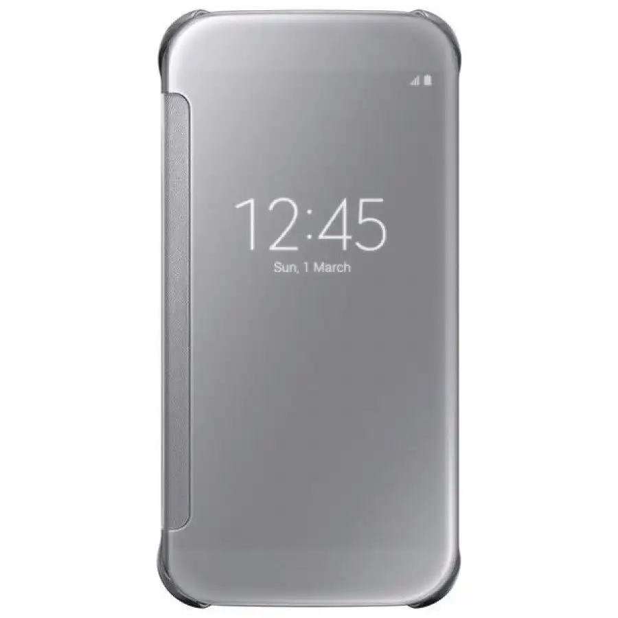 Samsung S-View Flip Cover for Samsung Galaxy S6 - Silver - Image 5
