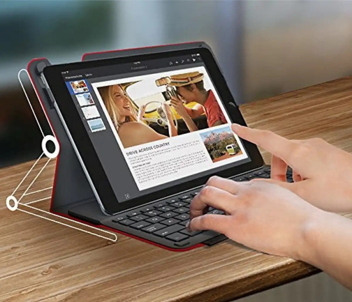 Logitech Type Plus iPad Folio iPad Air - Image 2