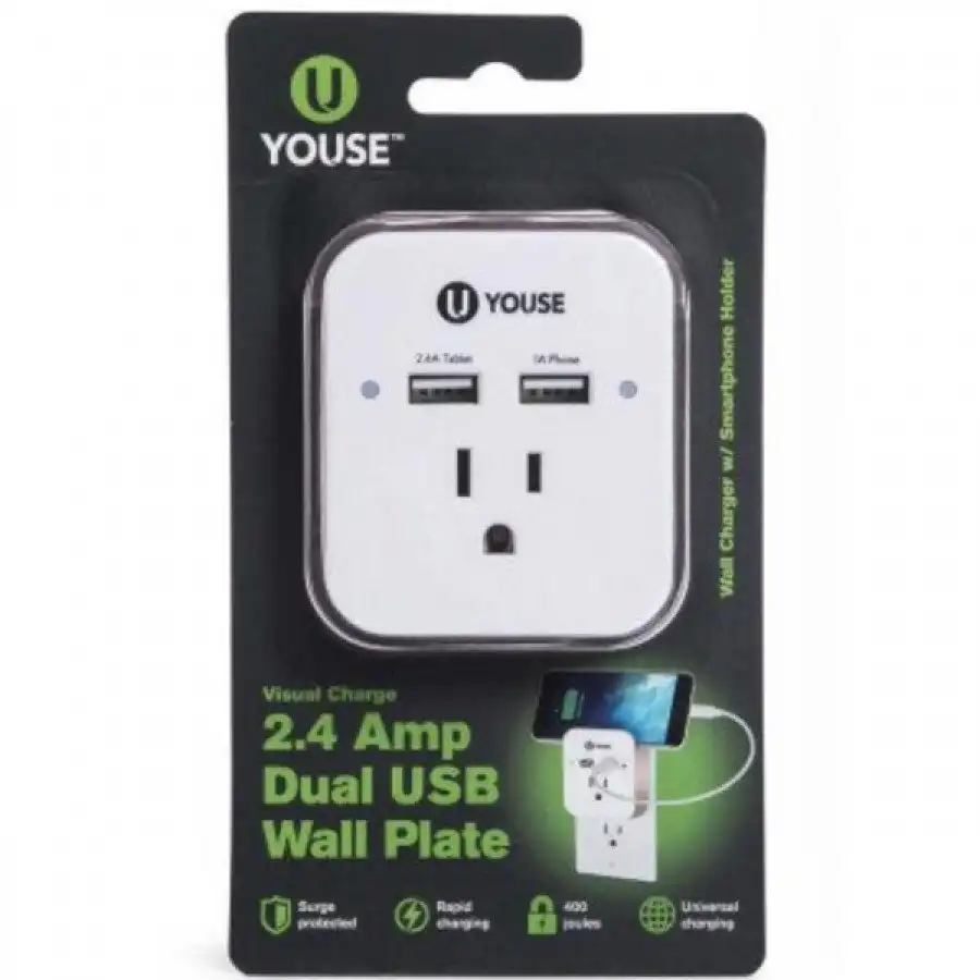 Youse Dual USB Wall Plate