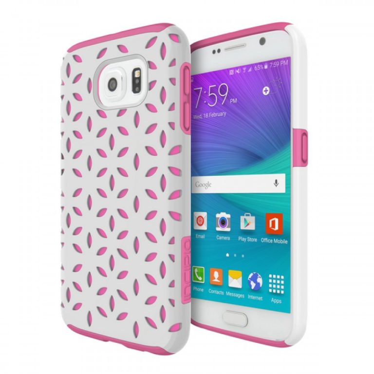 Incipio DualPro Detail Dual Layer Case for Samsung Galaxy S6 White / Pink
