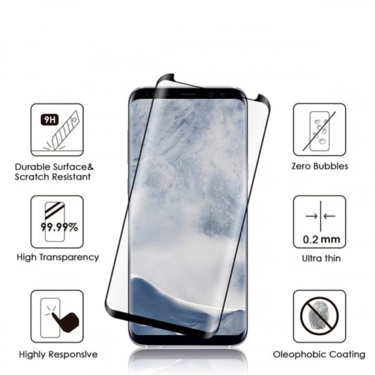 Samsung S8 5D Curved Tempered Glass