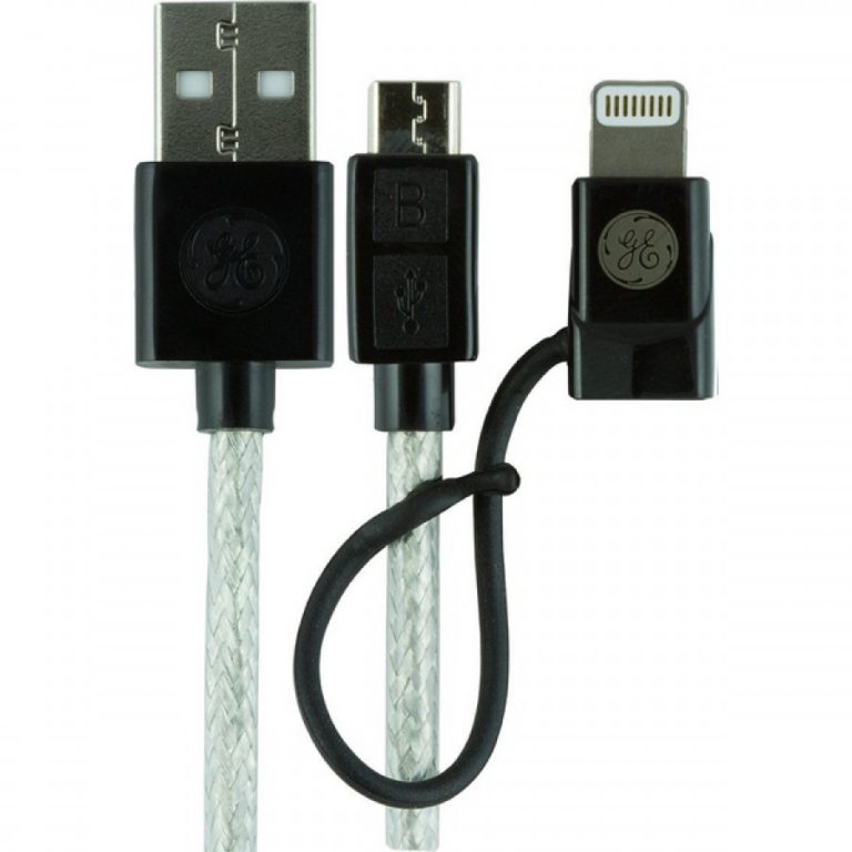GE Micro USB + Lightning Cable, 1 ft.
