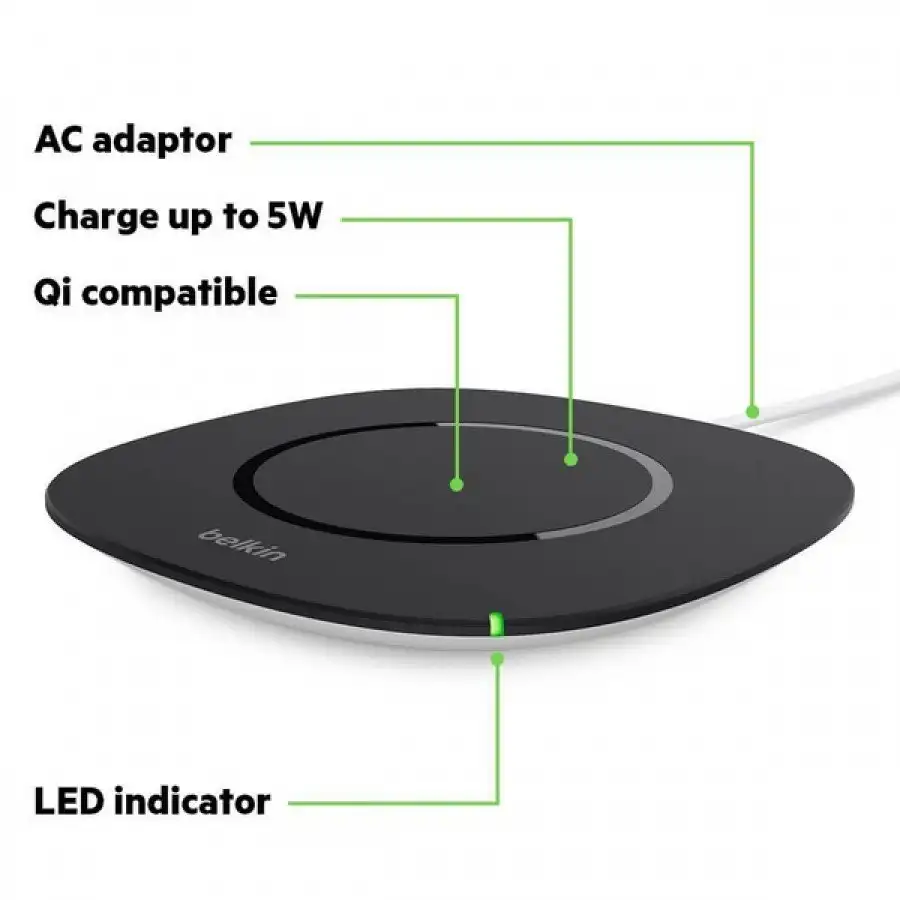 Belkin Qi Wireless Charging Pad, Compatible with iPhone 8 / 8 Plus and iPhone X - Image 3