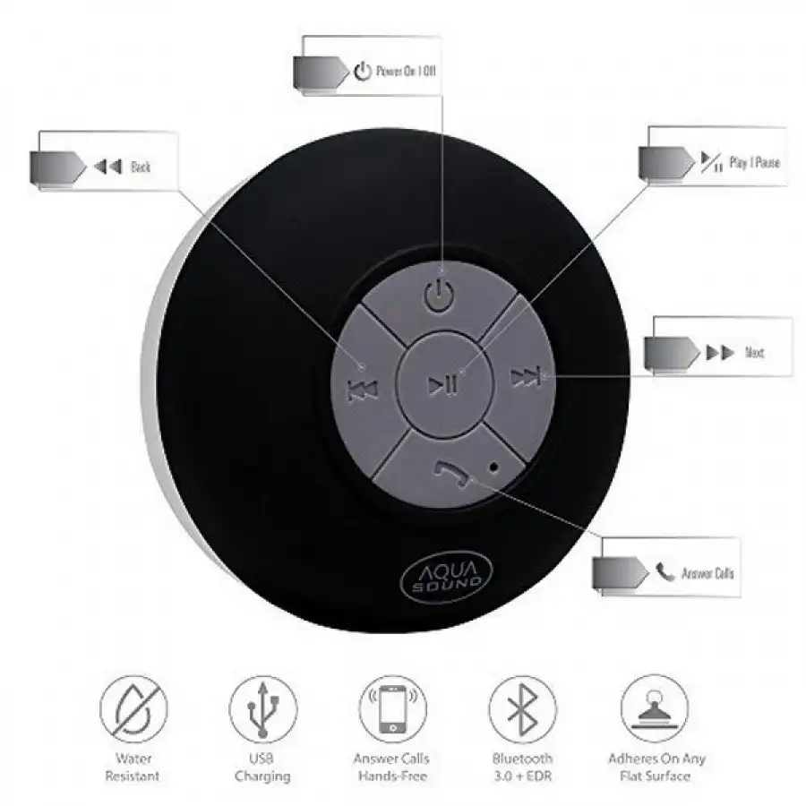 ADURO AQUA SOUND Wireless Shower Speaker