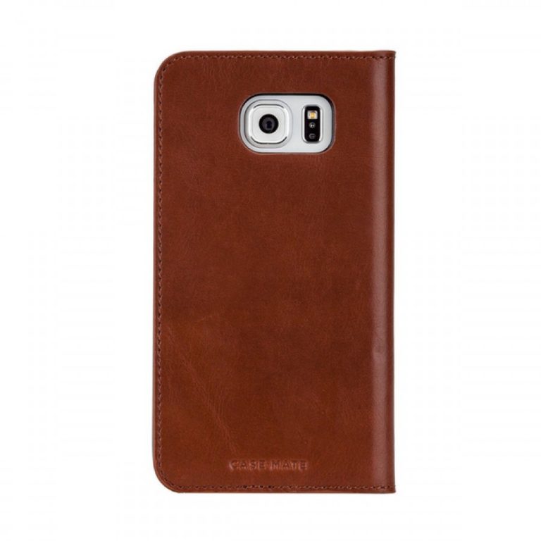 Case-Mate Samsung Galaxy S6 Case – Wallet Leather Folio Cover – Brown