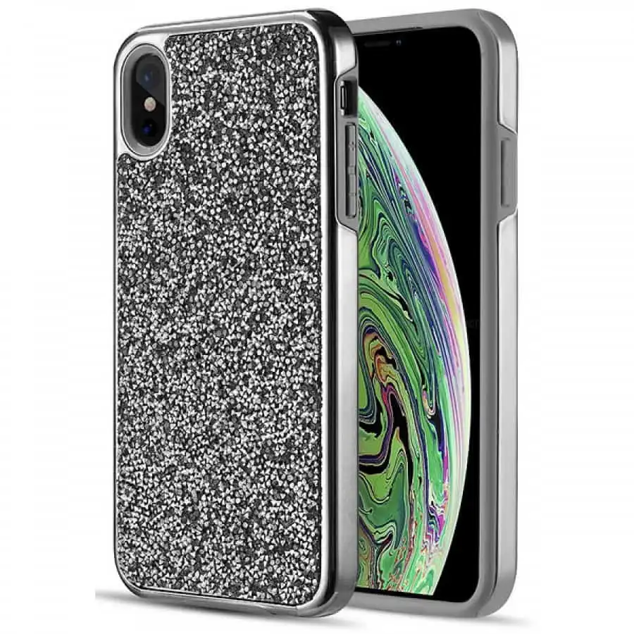 Rock Diamond Hybrid Bling Cover for iPhone Xs Max
