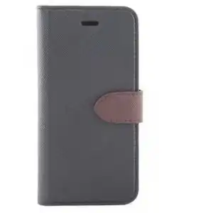 Blu Element - Simpli Folio Case Grey/Brown for Samsung Galaxy J3 Prime