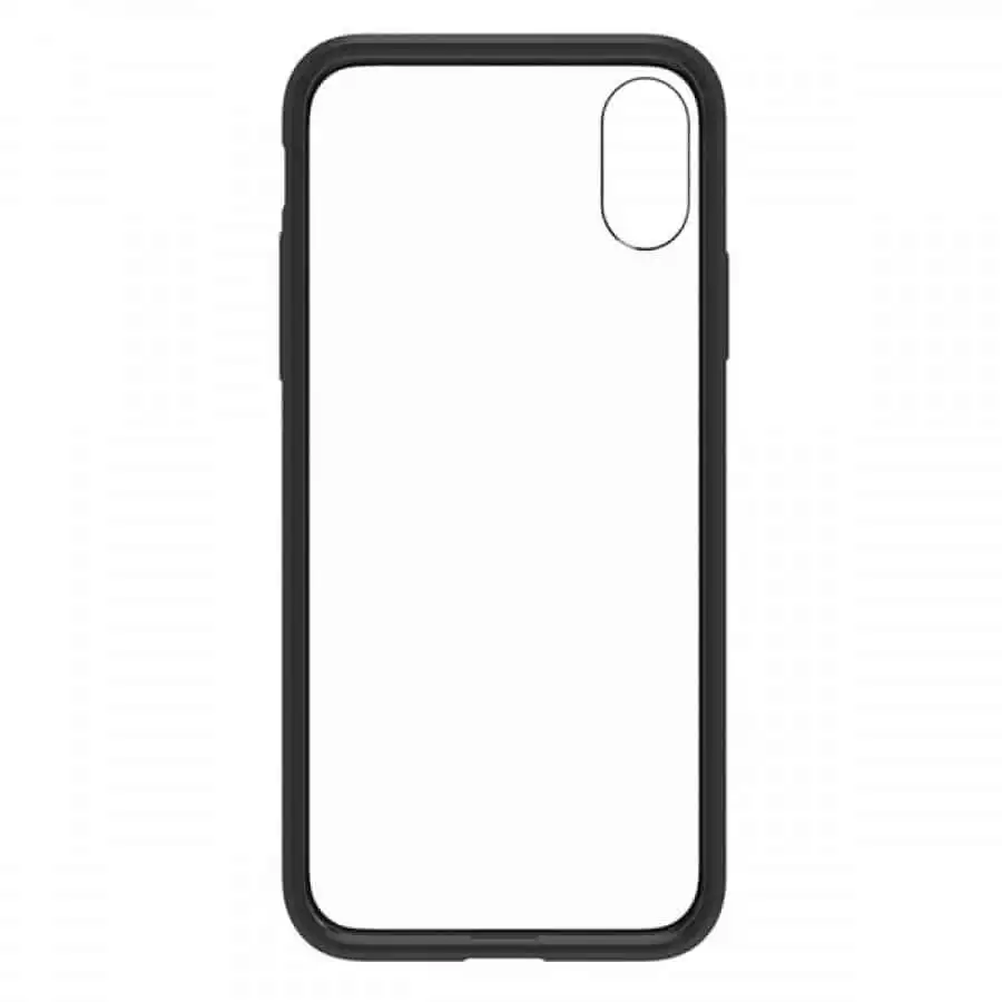 Blu Element - Clear Shield Case Black for iPhone XS/X