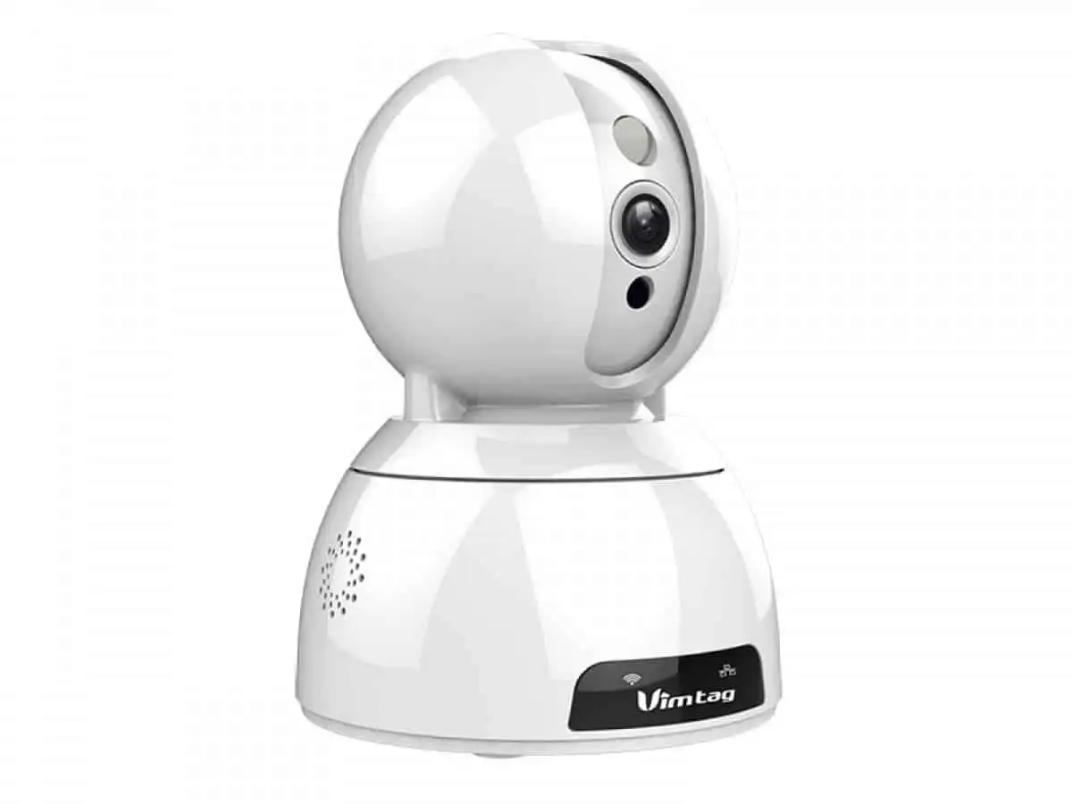 Vimtag P2P Wireless Camera, 720P Resolution, 2 Way Talk, Support 128G MicroSD, and Cloud Storage
