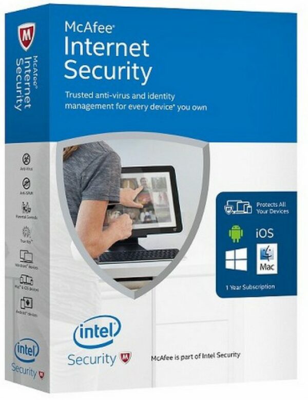 McAfee Internet Security 1 Year Subscription