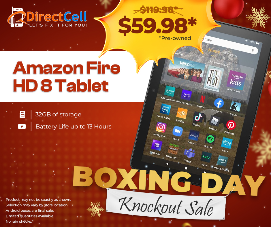 Boxing Day Sale Amazon Fire HD 8 Tablet