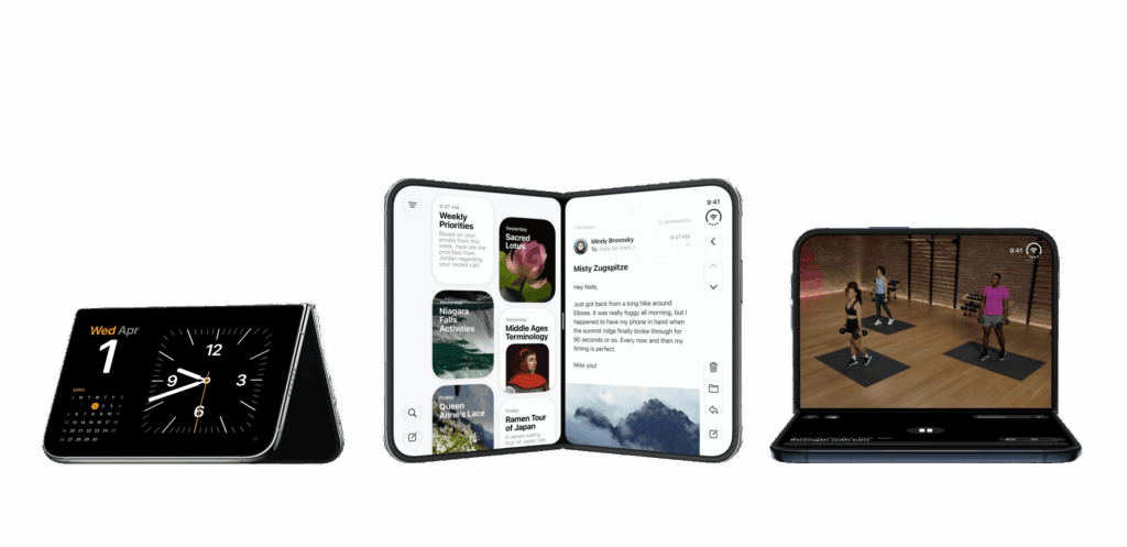 The largest iPhone display ever. In a thin, foldable design.